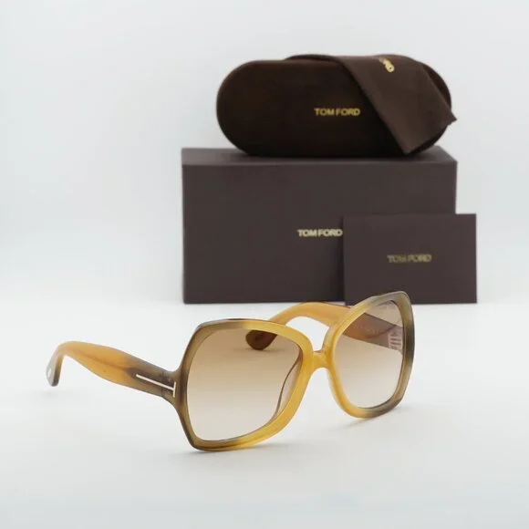 Tom Ford Jerry FT1222 41F Butterfly Sunglasses – Yellow/Brown